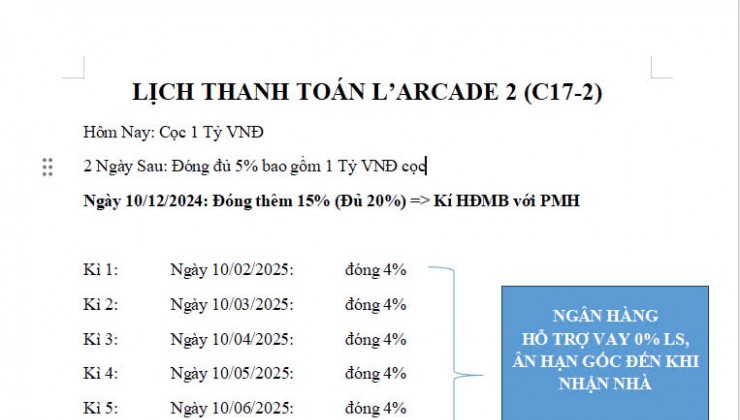 Mở bán dự án l'arcade Phú Mỹ Hưng mặt tiền đường Trần Văn Trà quận 7. Mua giá gốc trực tiếp chủ đầu tư - sở hữu lâu dài